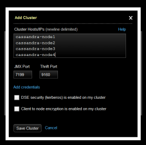 Add Cluster Nodes