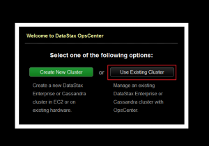 Use existing cluster